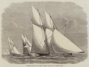 Competencia de Goletas del Royal London Yacht Club, frente al Nore